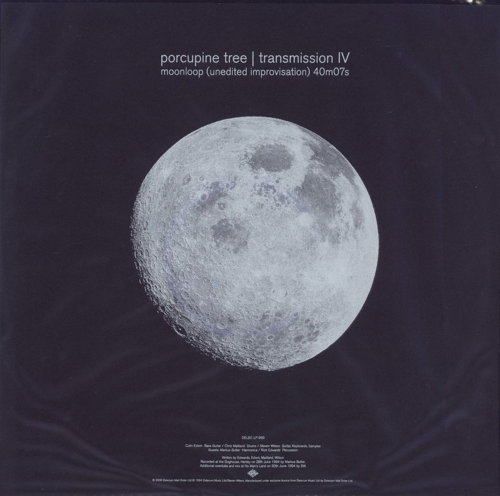 Porcupine Tree Transmission IV - Moonloop EP - White Vinyl UK vinyl LP album (LP record) DELECLP999