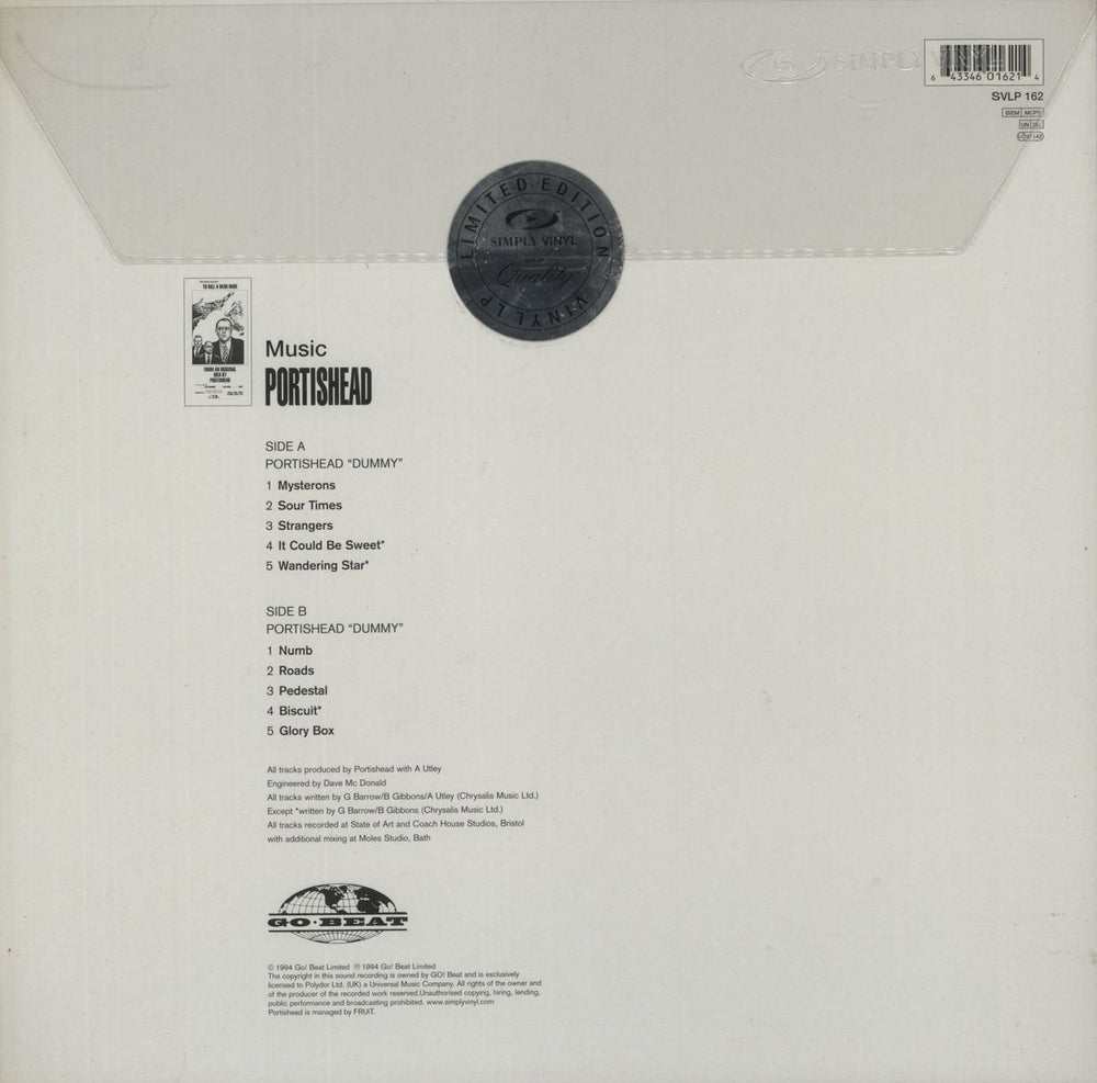 Portishead Dummy - 180g UK vinyl LP album (LP record) 643346016214