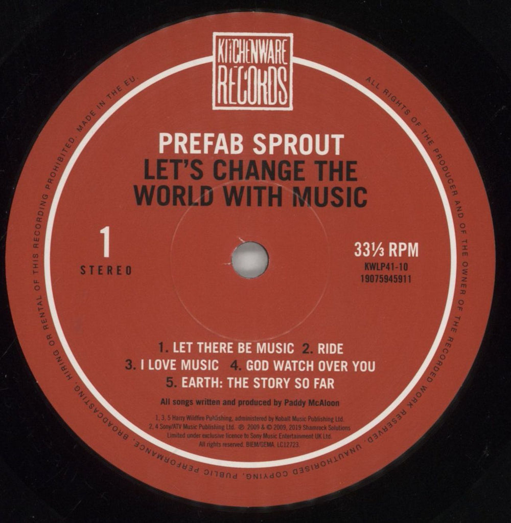 Prefab Sprout Let's Change The World With Music UK vinyl LP album (LP record) PRELPLE851070