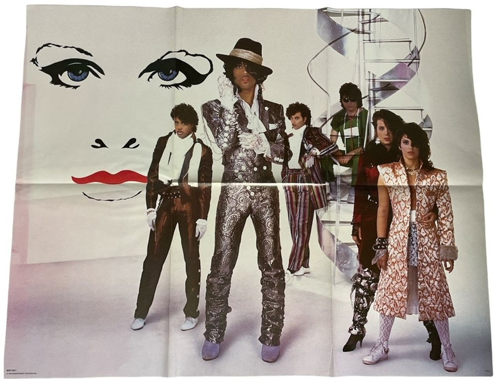 Prince Purple Rain + Poster + Stickered Shrink US vinyl LP album (LP record)