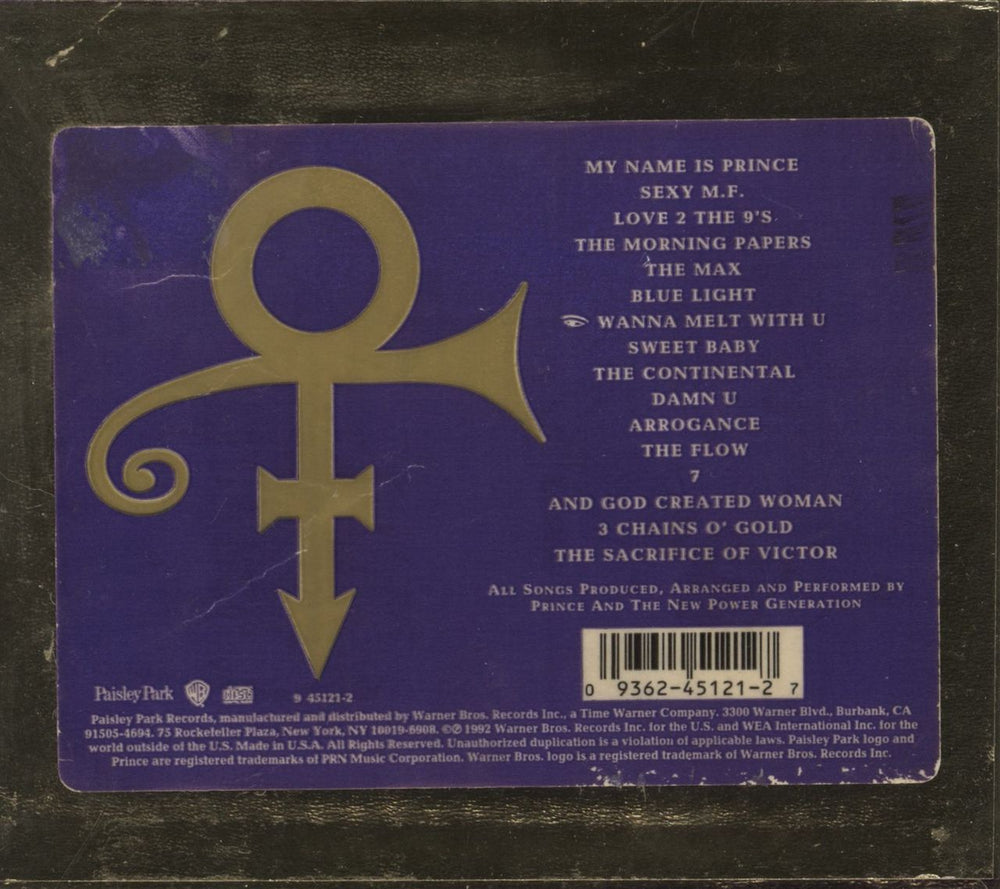 Prince Symbol US CD album (CDLP) 093624512127