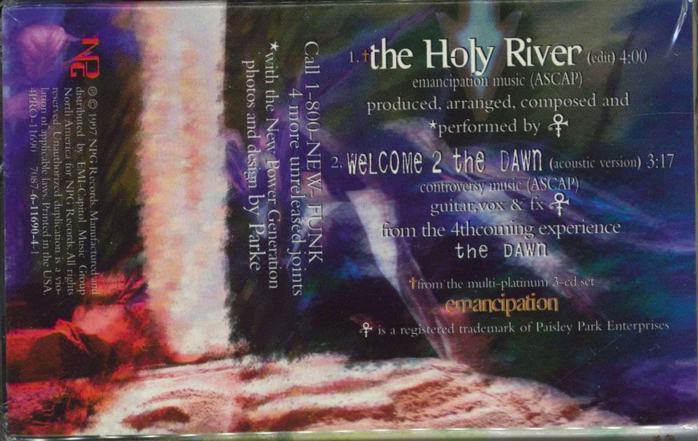 Prince The Holy River US Promo cassette single