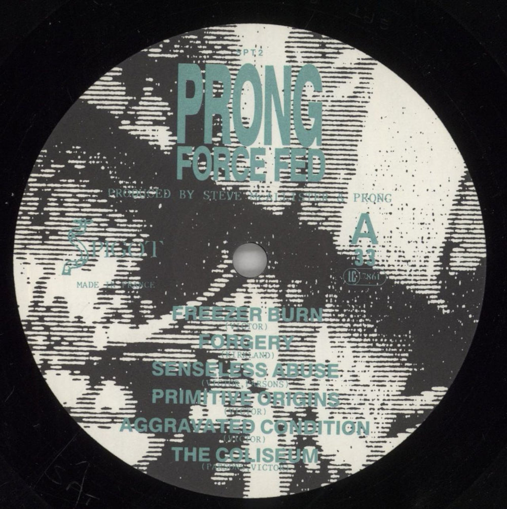 Prong Force Fed French vinyl LP album (LP record) PRGLPFO459564