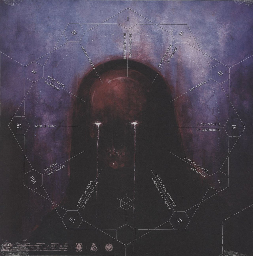 PSYCHO-FRAME Salvation Laughs In The Face Of A Grieving Mother - Red Swirl Vinyl - Sealed US vinyl LP album (LP record) 4065629745912