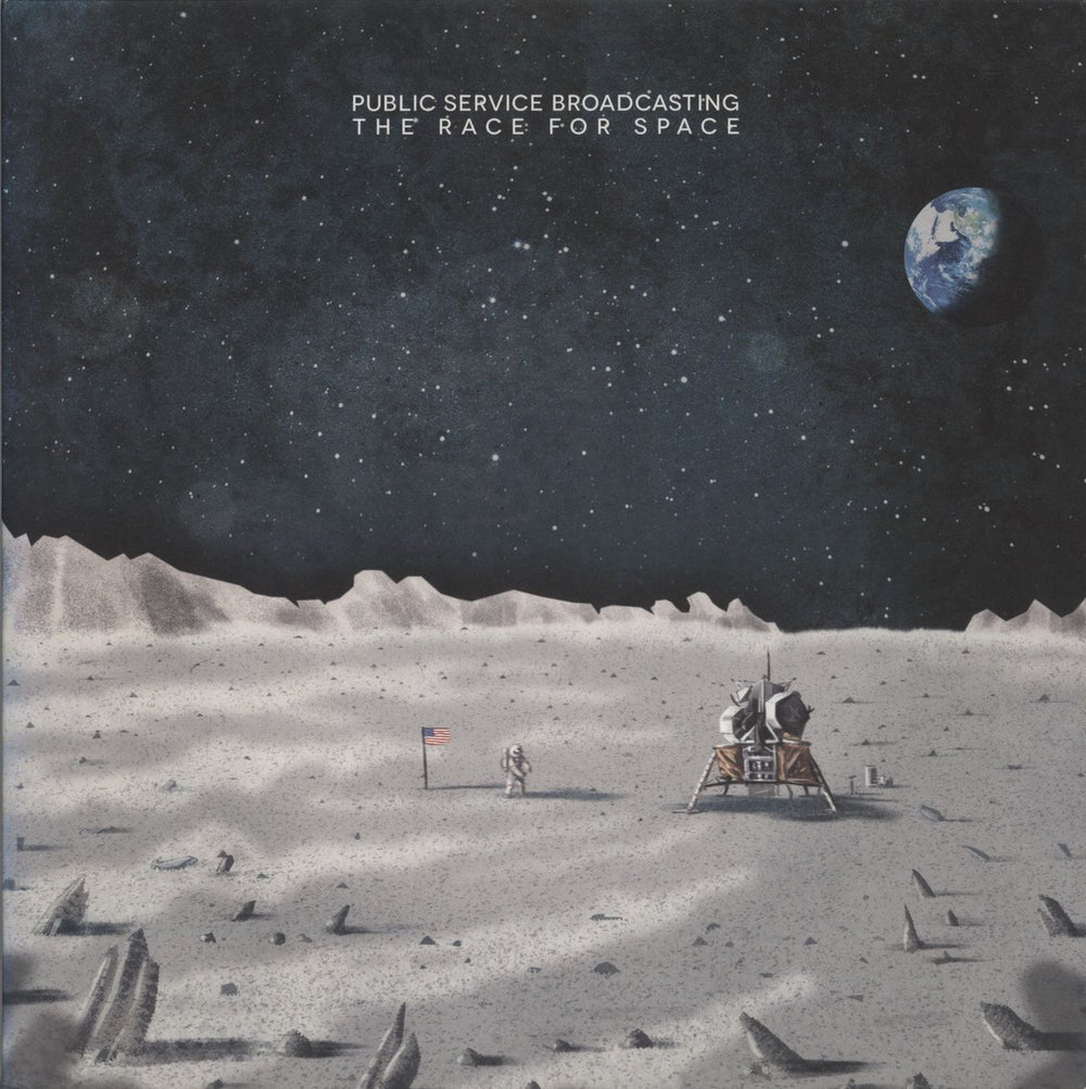 Public Service Broadcasting The Race For Space - Clear Vinyl UK vinyl LP album (LP record) TCRVA02X