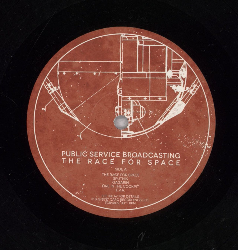 Public Service Broadcasting The Race For Space - EX UK vinyl LP album (LP record)