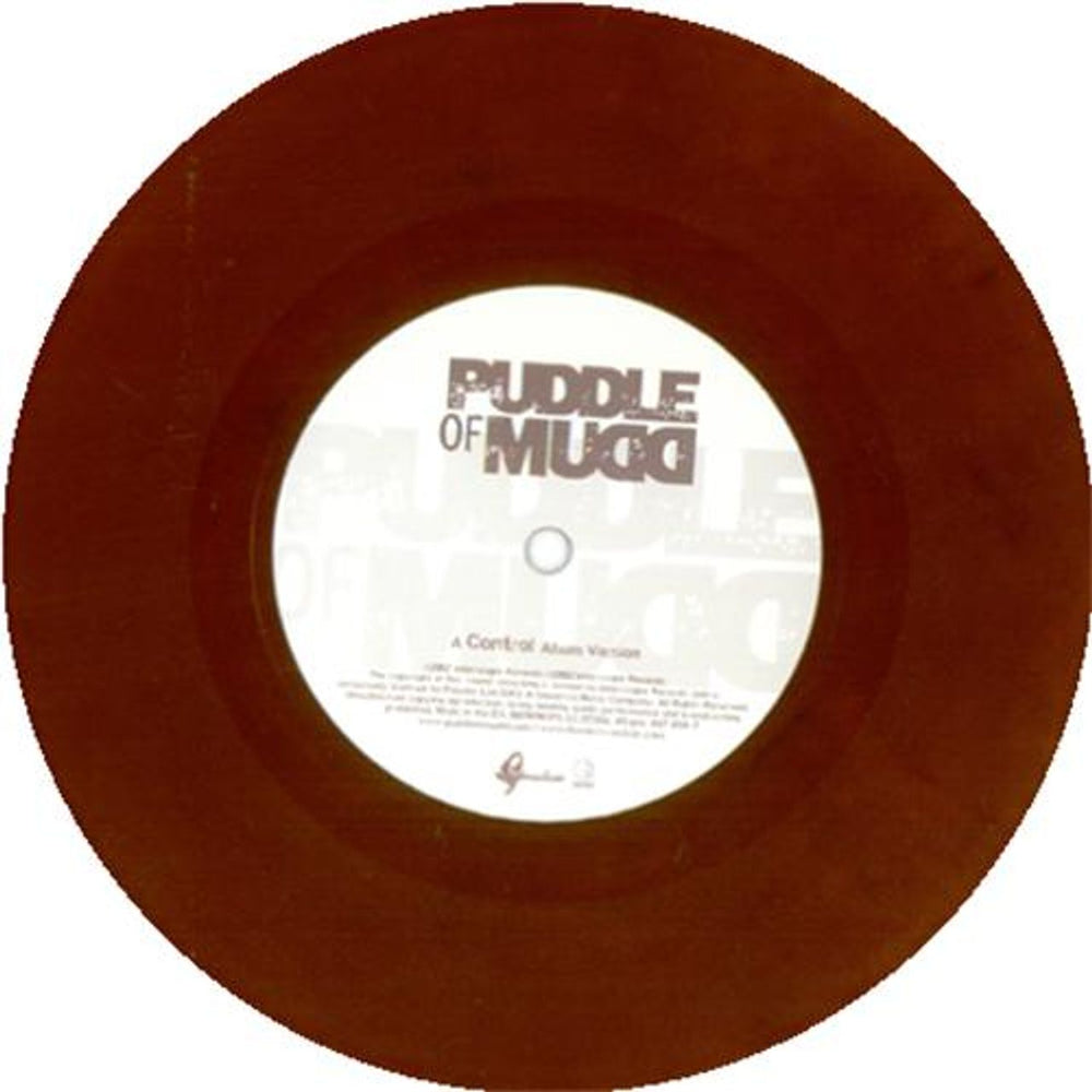 Puddle Of Mudd Control - Brown Vinyl UK 7" vinyl single (7 inch record / 45) PMU07CO297001