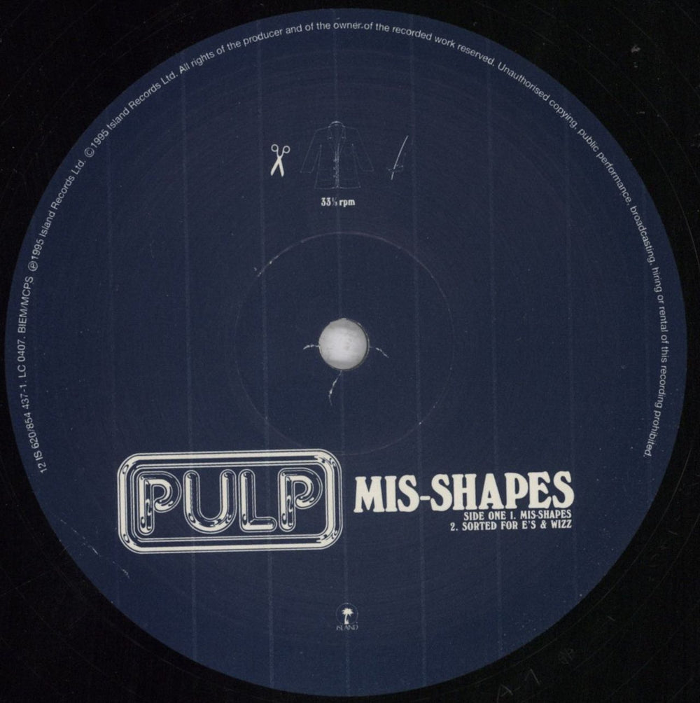 Pulp Mis-shapes UK 12" vinyl single (12 inch record / Maxi-single) PUL12MI74003