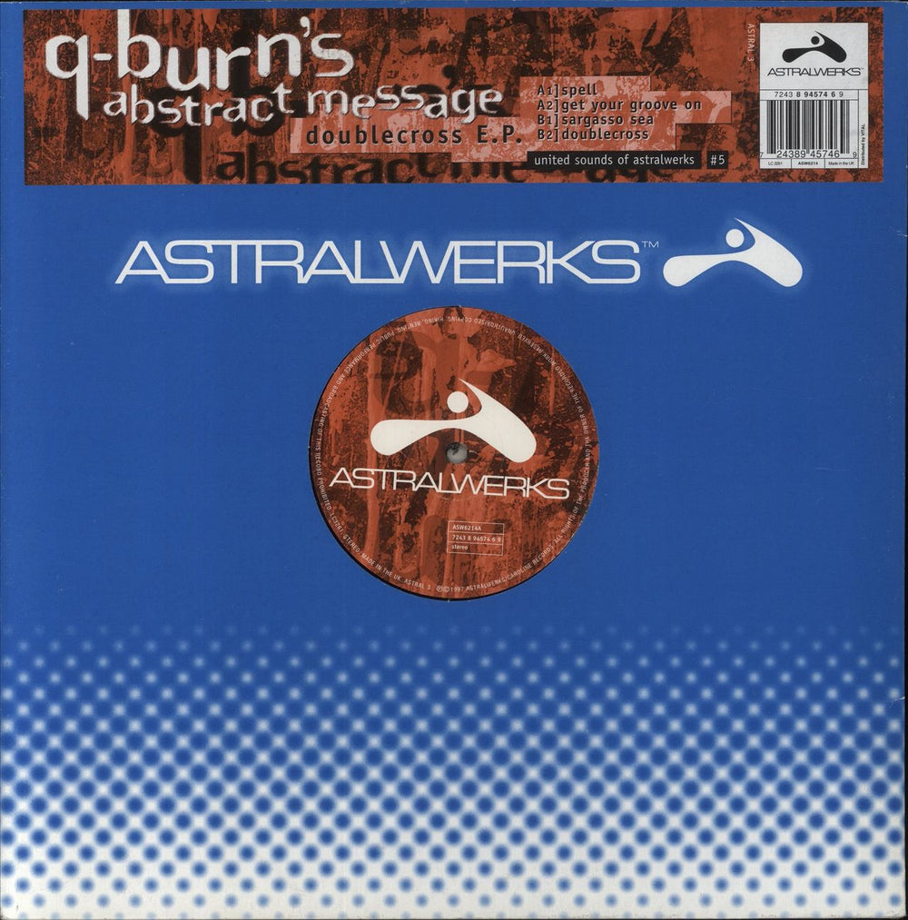 Q-Burns Abstract Message Doublecross E.P. UK 12" vinyl single (12 inch record / Maxi-single) ASW6214