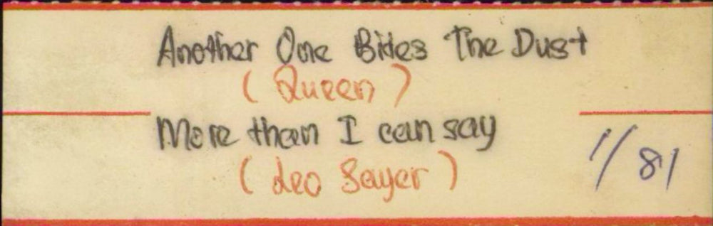 Queen Another One Bites The Dust - Jukebox Malaysia 7" vinyl single (7 inch record / 45)