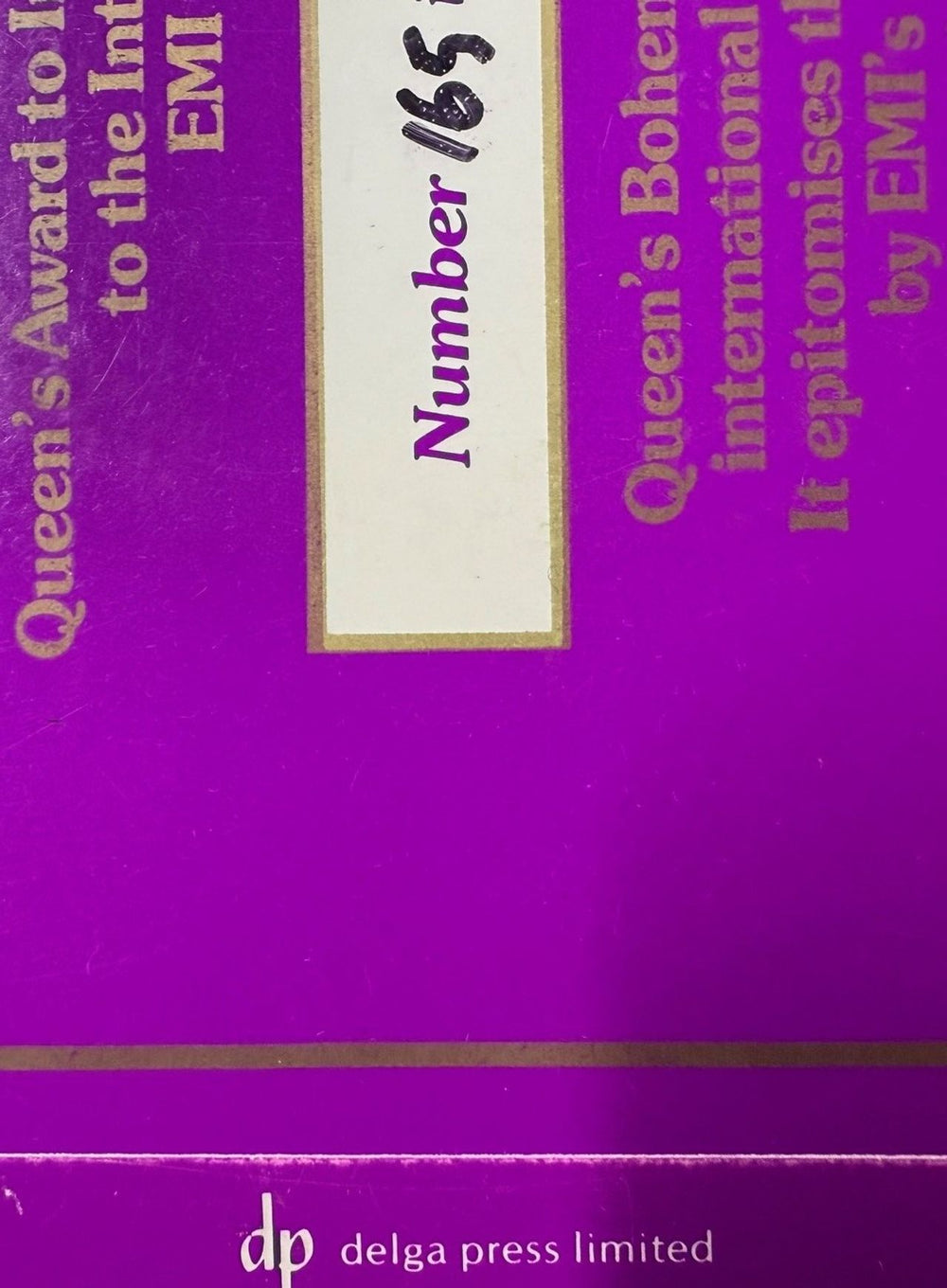 Queen Bohemian Rhapsody - Blue Vinyl # 165 UK 7" vinyl single (7 inch record / 45) EMI2375