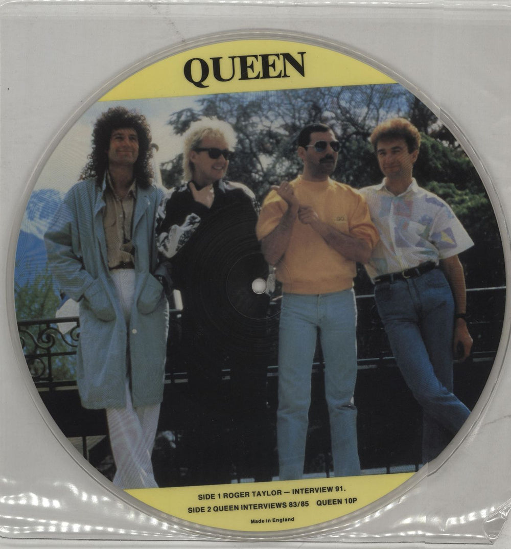 Queen Interview UK 10" Vinyl Picture Disc (10 inch Record Single) QUEEN10P