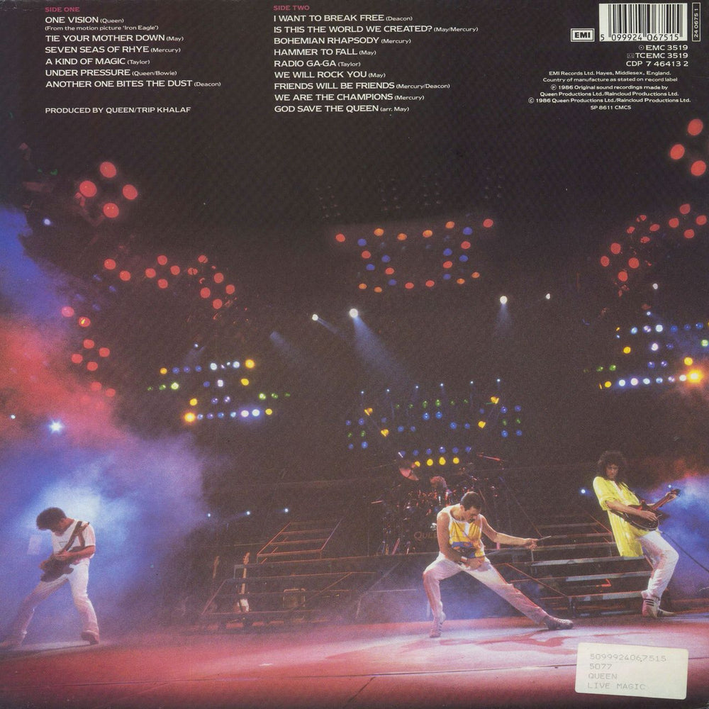 Queen Live Magic - EX UK vinyl LP album (LP record) 5099924067515