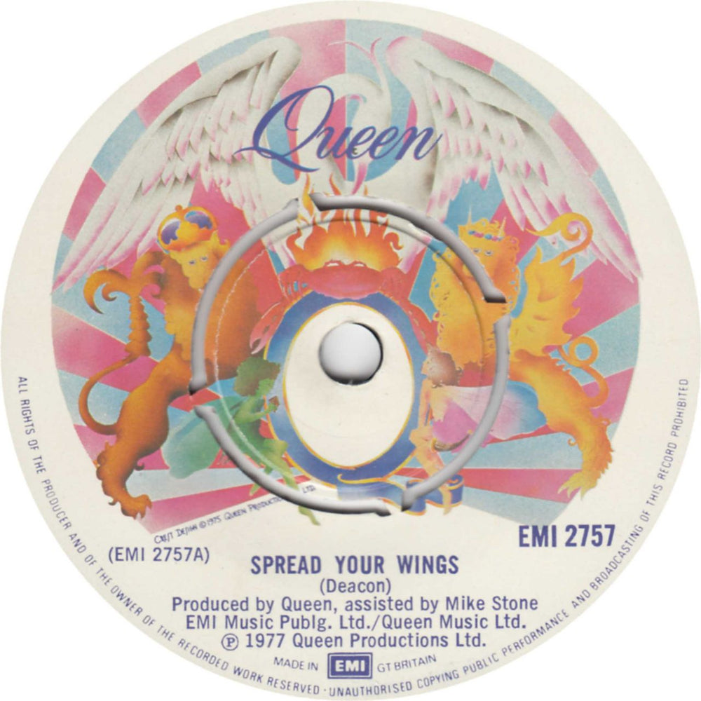 Queen Spread Your Wings UK 7" vinyl single (7 inch record / 45) EMI2757