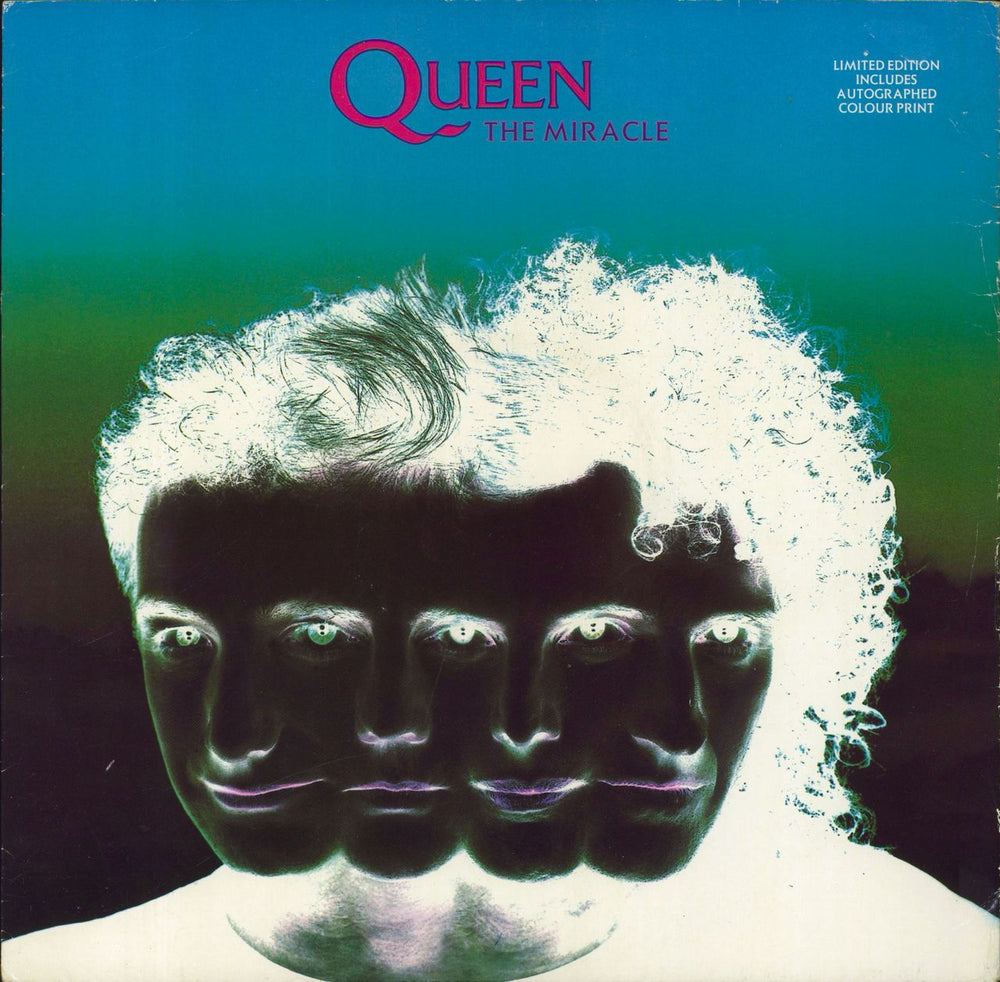 Queen The Miracle + Print - EX UK 12" vinyl single (12 inch record / Maxi-single) 12QUEENP15