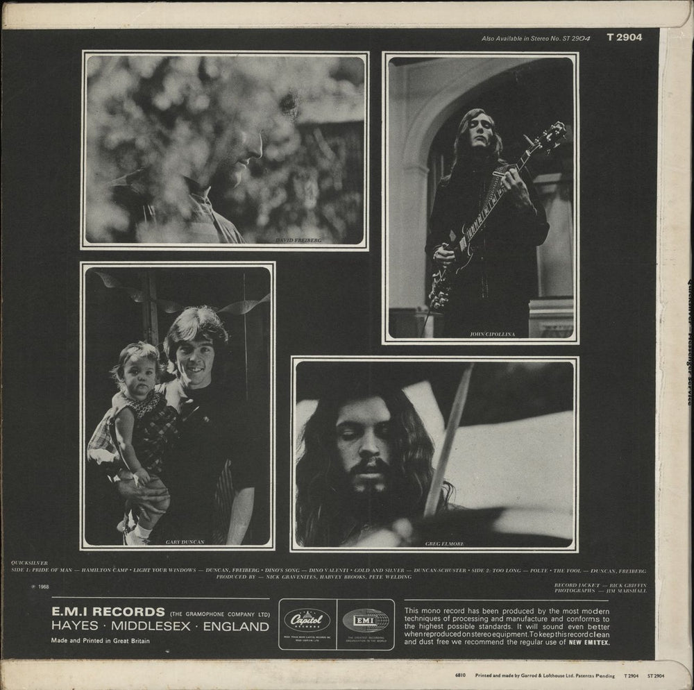 Quicksilver Messenger Service Quicksilver Messenger Service - 1st UK vinyl LP album (LP record)