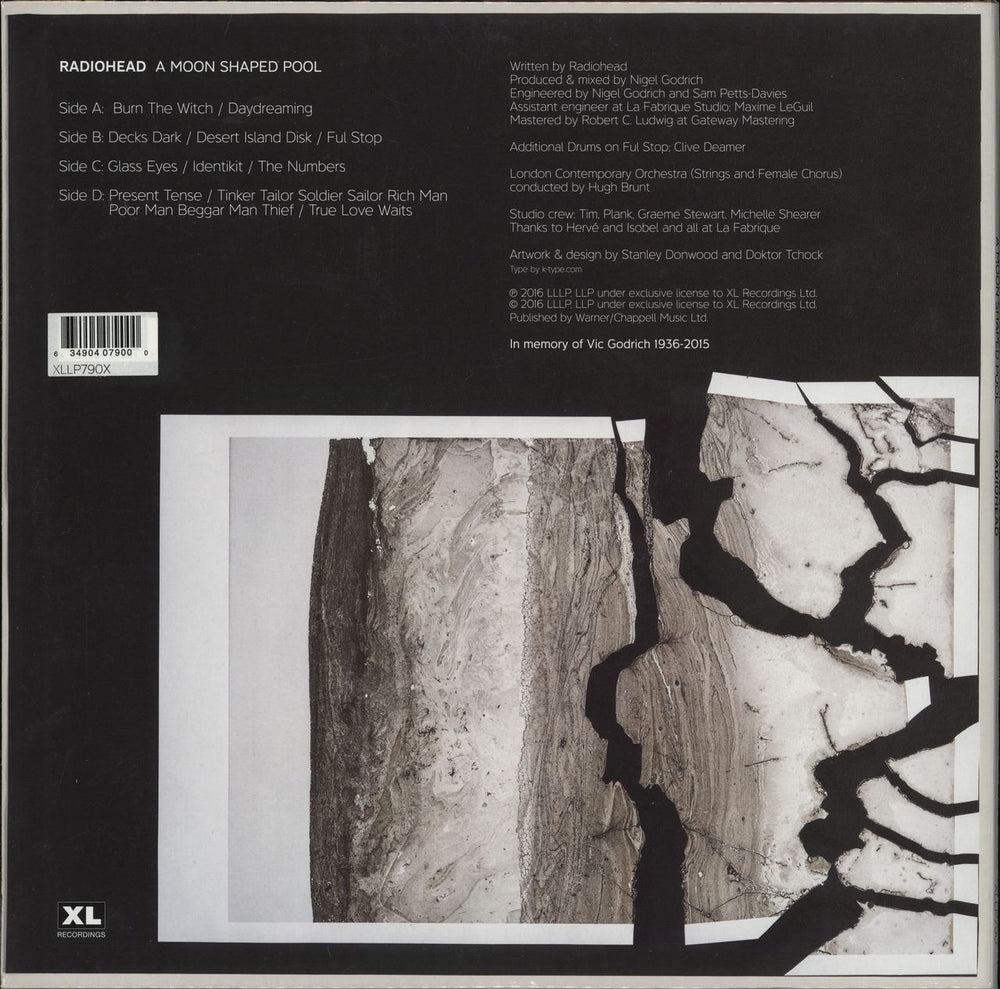 Radiohead A Moon Shaped Pool - White Vinyl 180 Gram - Sealed UK 2-LP vinyl record set (Double LP Album) 634904079000