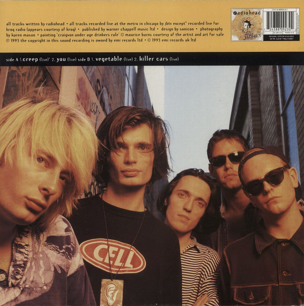 Radiohead Creep - Gatefold sleeve UK 12" vinyl single (12 inch record / Maxi-single) 724388092302