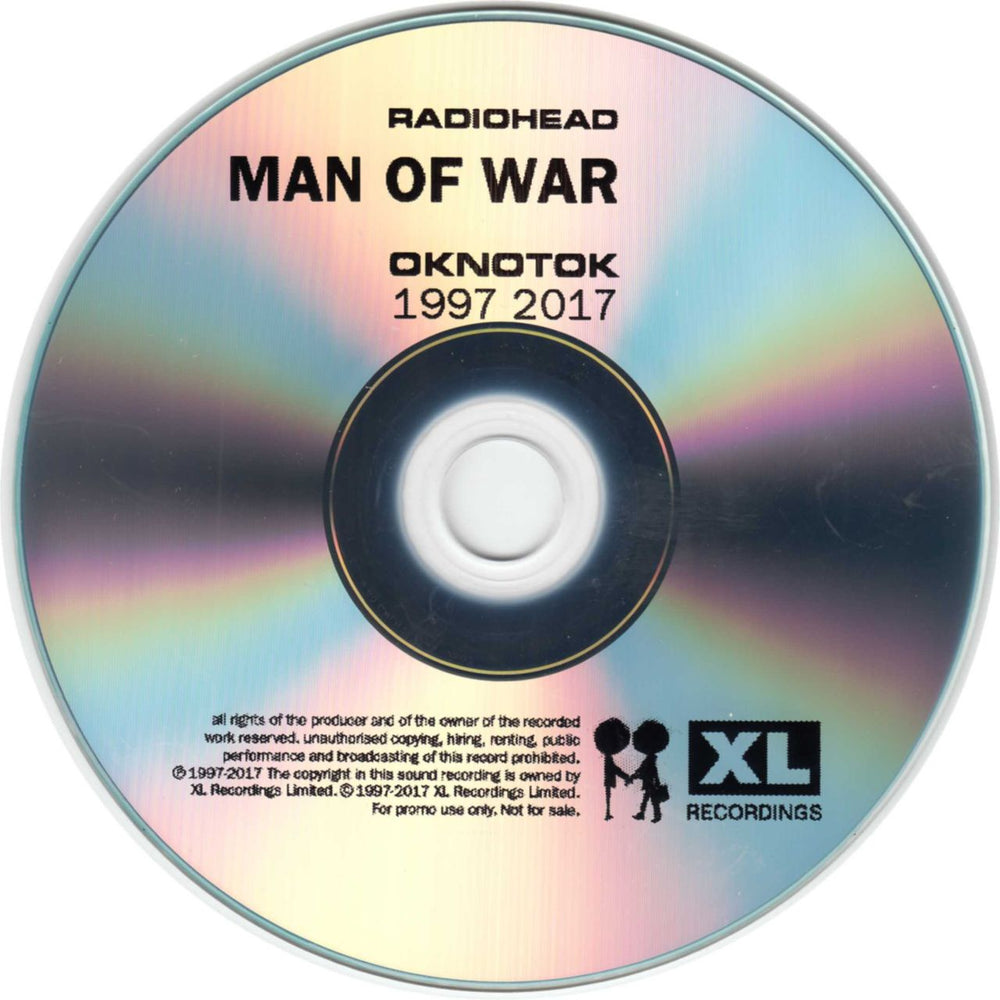 Radiohead Man Of War (OKNOTOK 1997 2017) UK Promo CD-R acetate CD-R