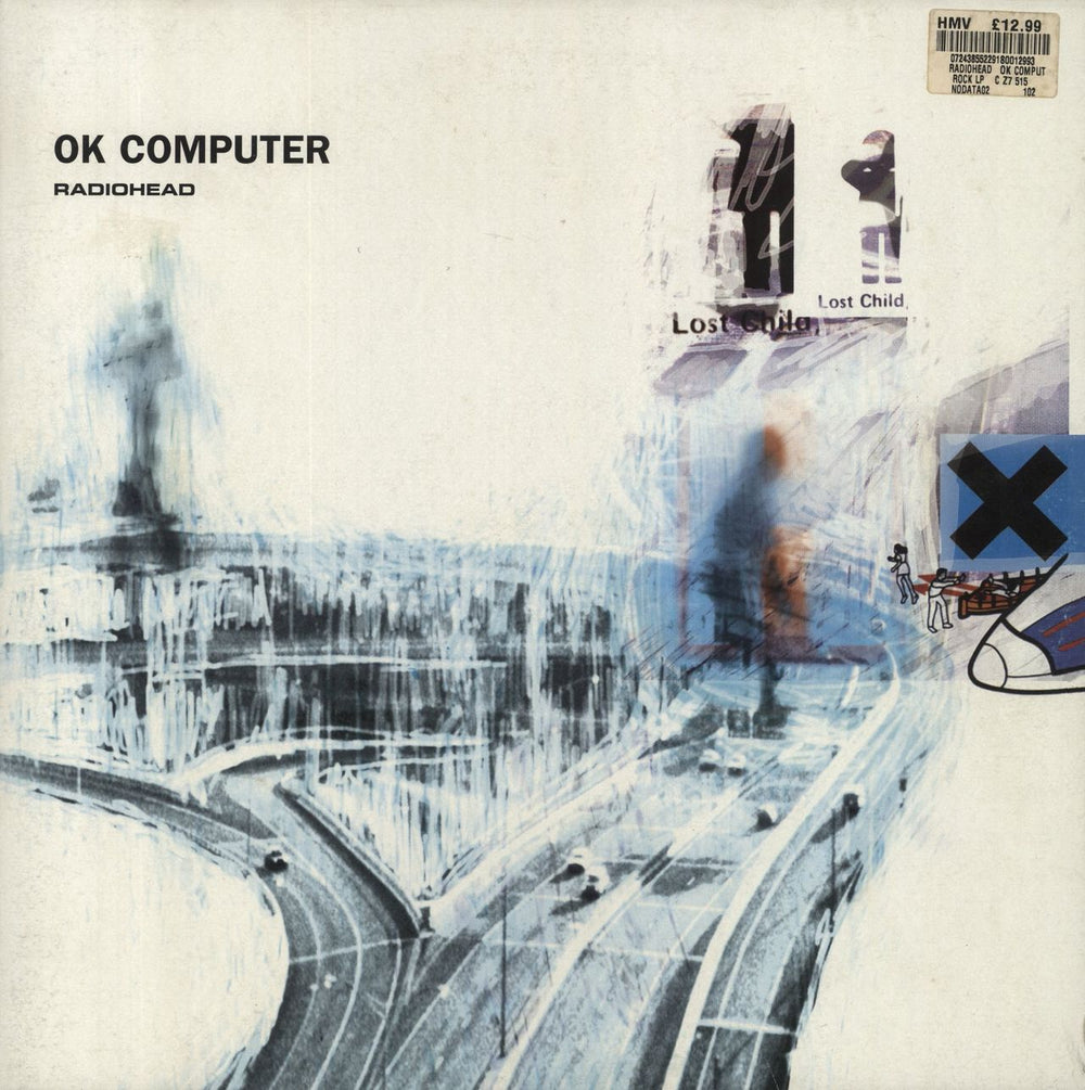 Radiohead OK Computer - 180gm UK 2-LP vinyl record set (Double LP Album) NODATA02