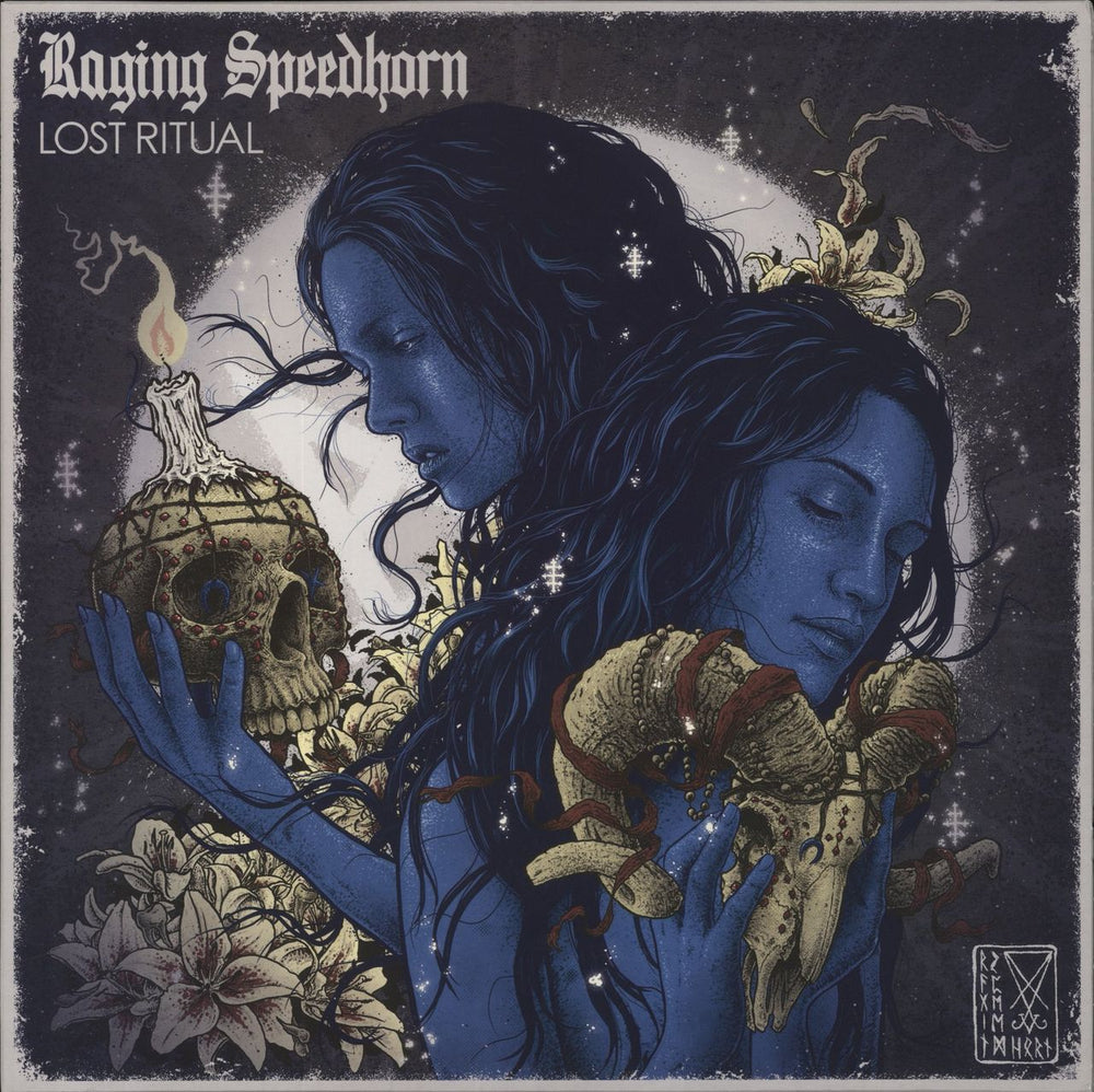 Raging Speedhorn Lost Ritual - Blue Vinyl UK vinyl LP album (LP record)