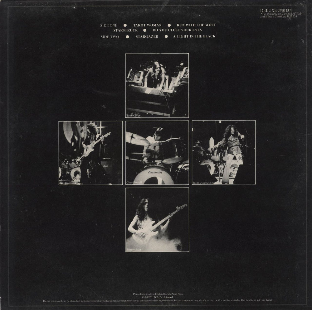 Rainbow Rainbow Rising - 2nd - VG UK vinyl LP album (LP record)