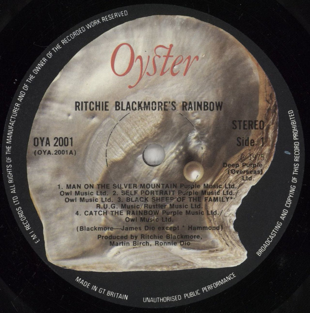 Rainbow Ritchie Blackmore's Rainbow - 1st - EX UK vinyl LP album (LP record) RBOLPRI668979