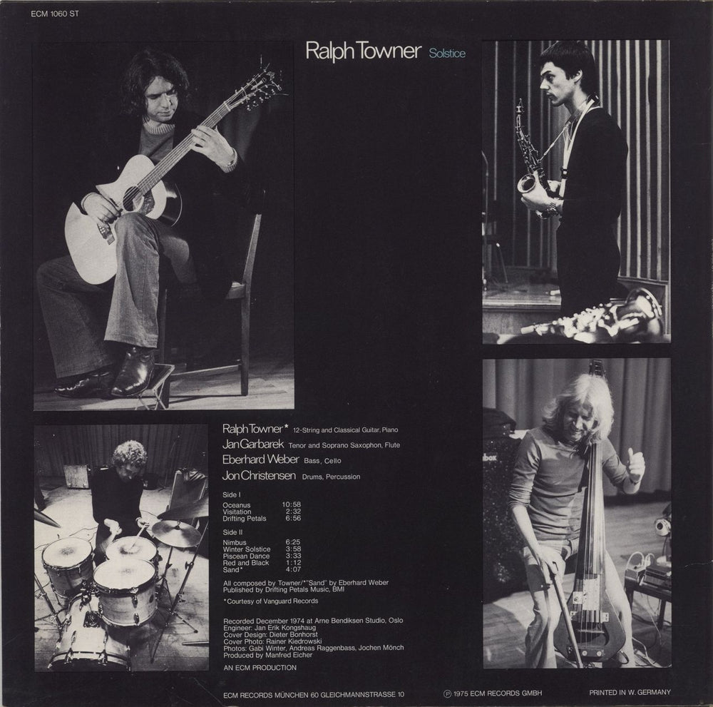 Ralph Towner Solstice - Stickered German vinyl LP album (LP record)