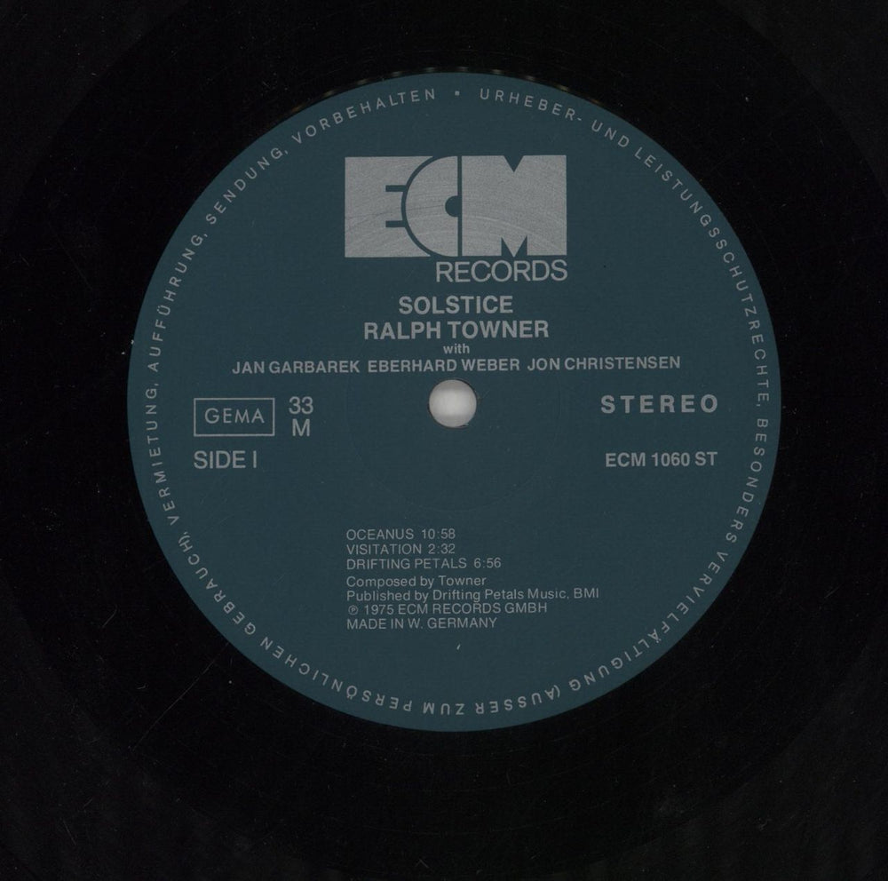 Ralph Towner Solstice - Stickered German vinyl LP album (LP record) RT4LPSO859251