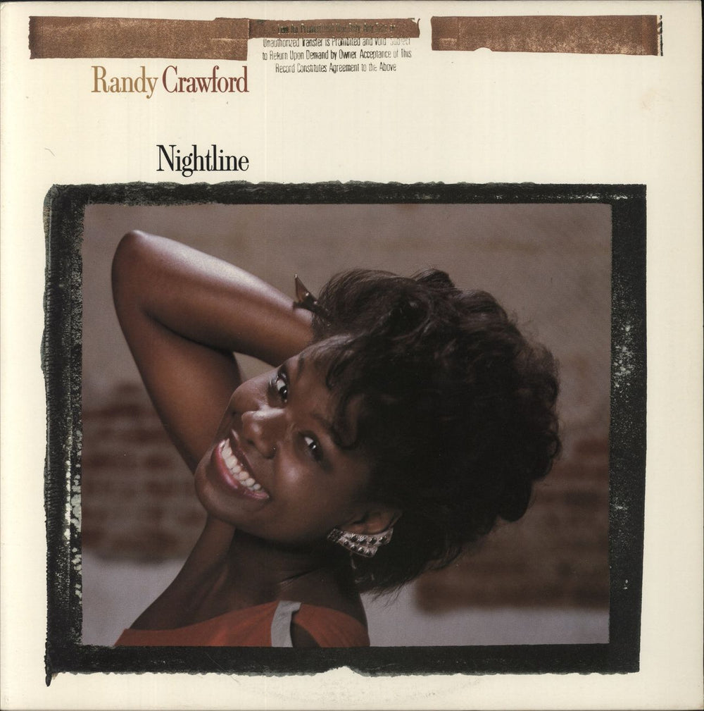 Randy Crawford Nightline US Promo vinyl LP album (LP record) 1-23976