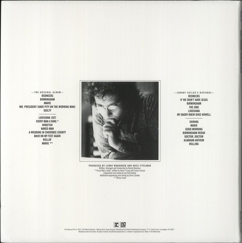 Randy Newman Good Old Boys - Sealed US 2-LP vinyl record set (Double LP Album) RNM2LGO859110