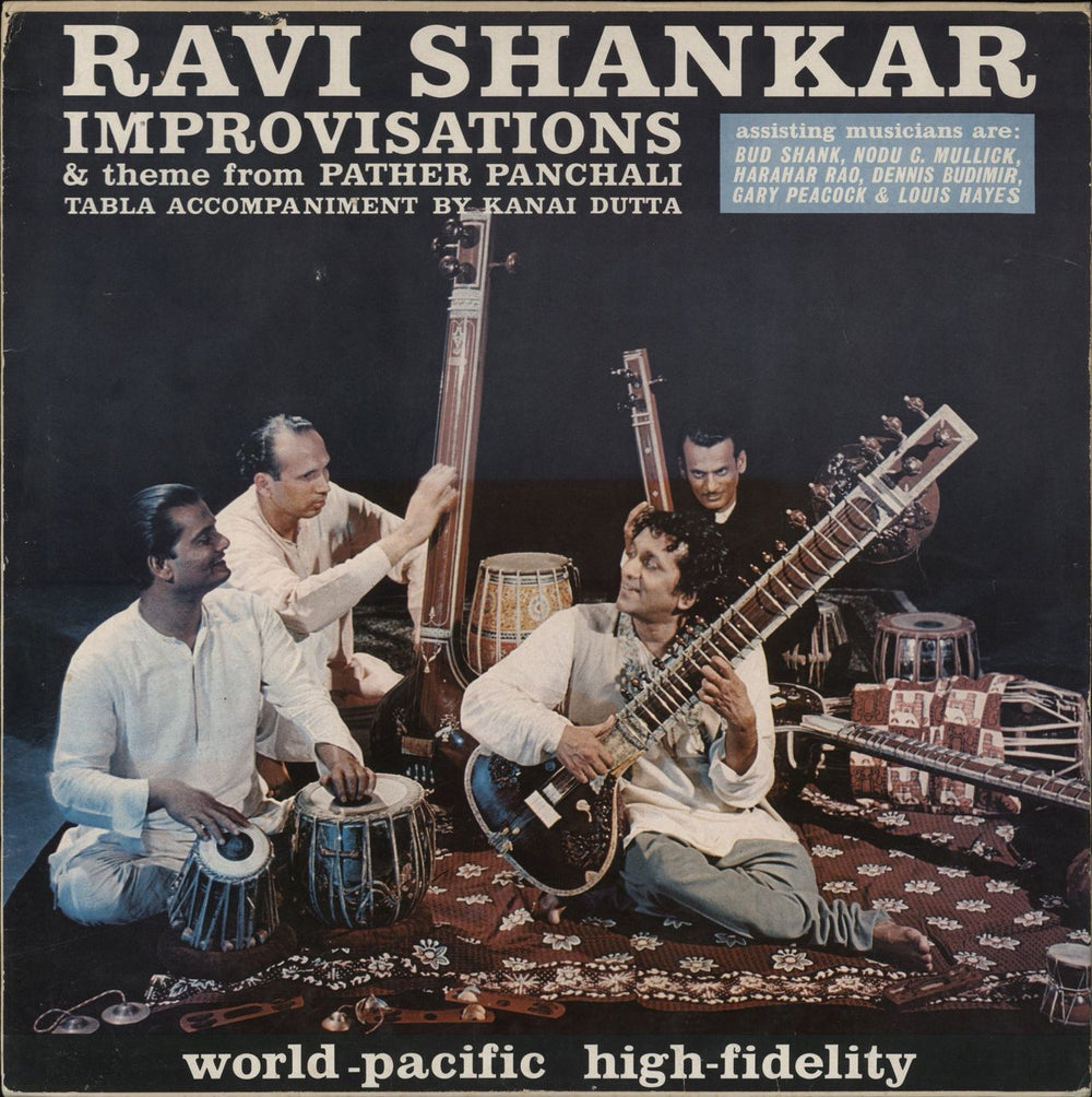 Ravi Shankar Improvisations Indian vinyl LP album (LP record) EALP.1288