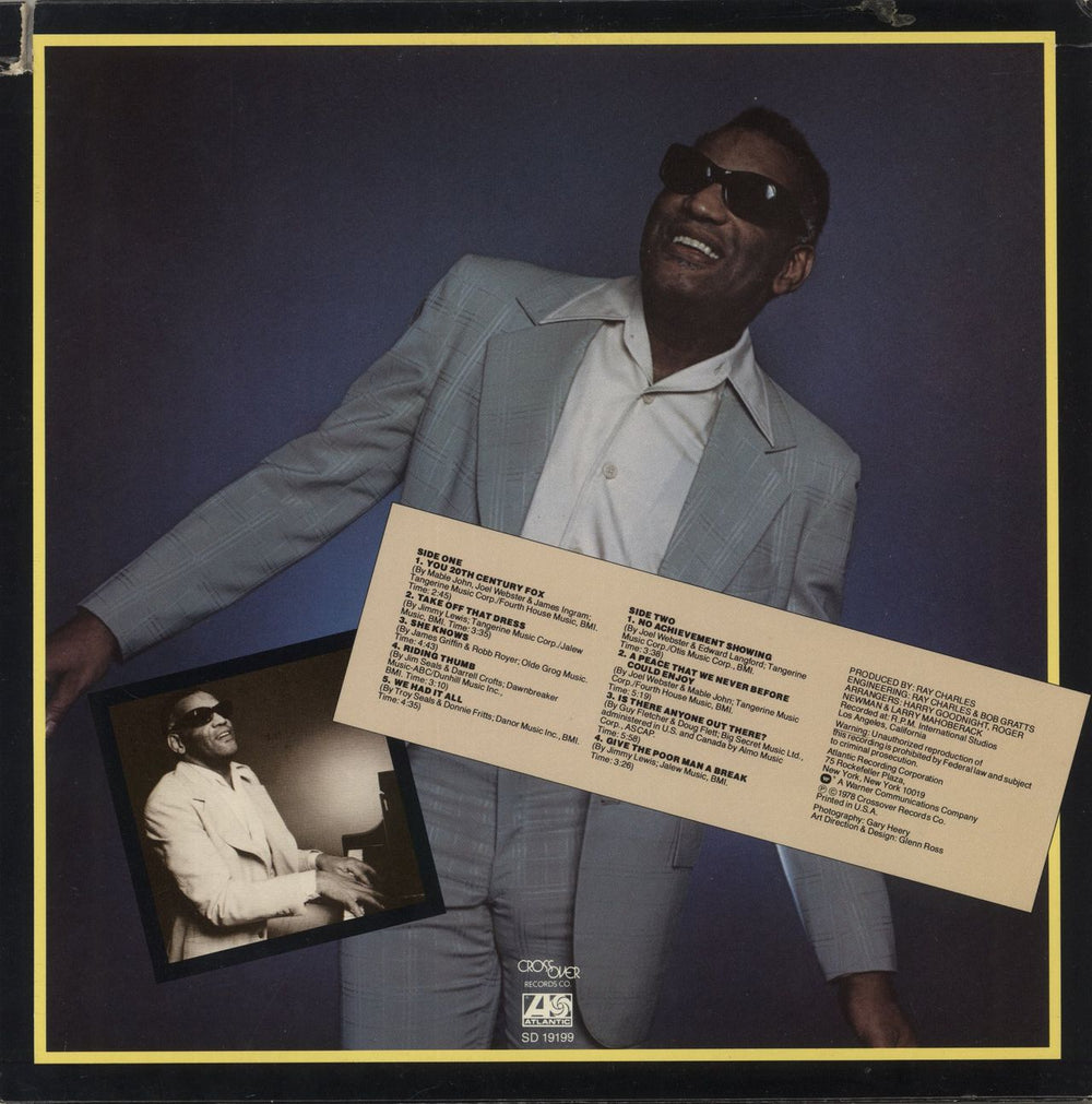 Ray Charles Love & Peace US vinyl LP album (LP record)