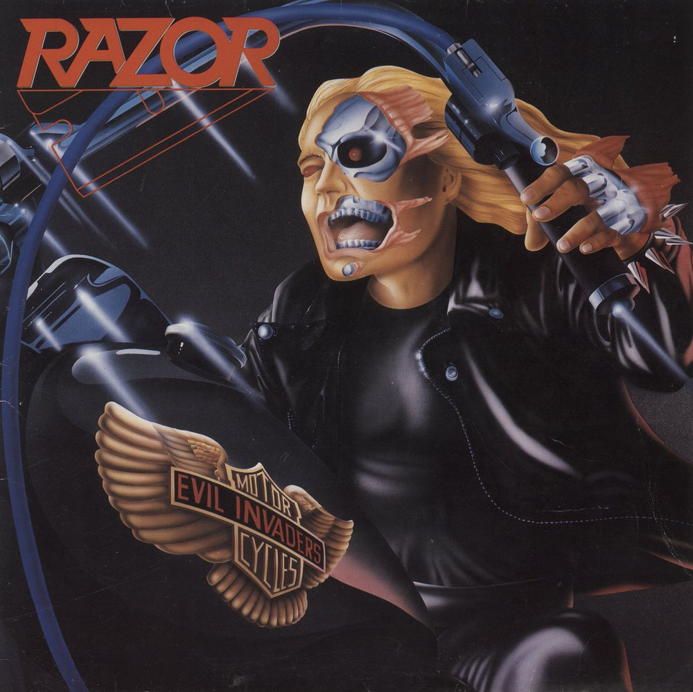 Razor Evil Invaders Dutch vinyl LP album (LP record) RR9732