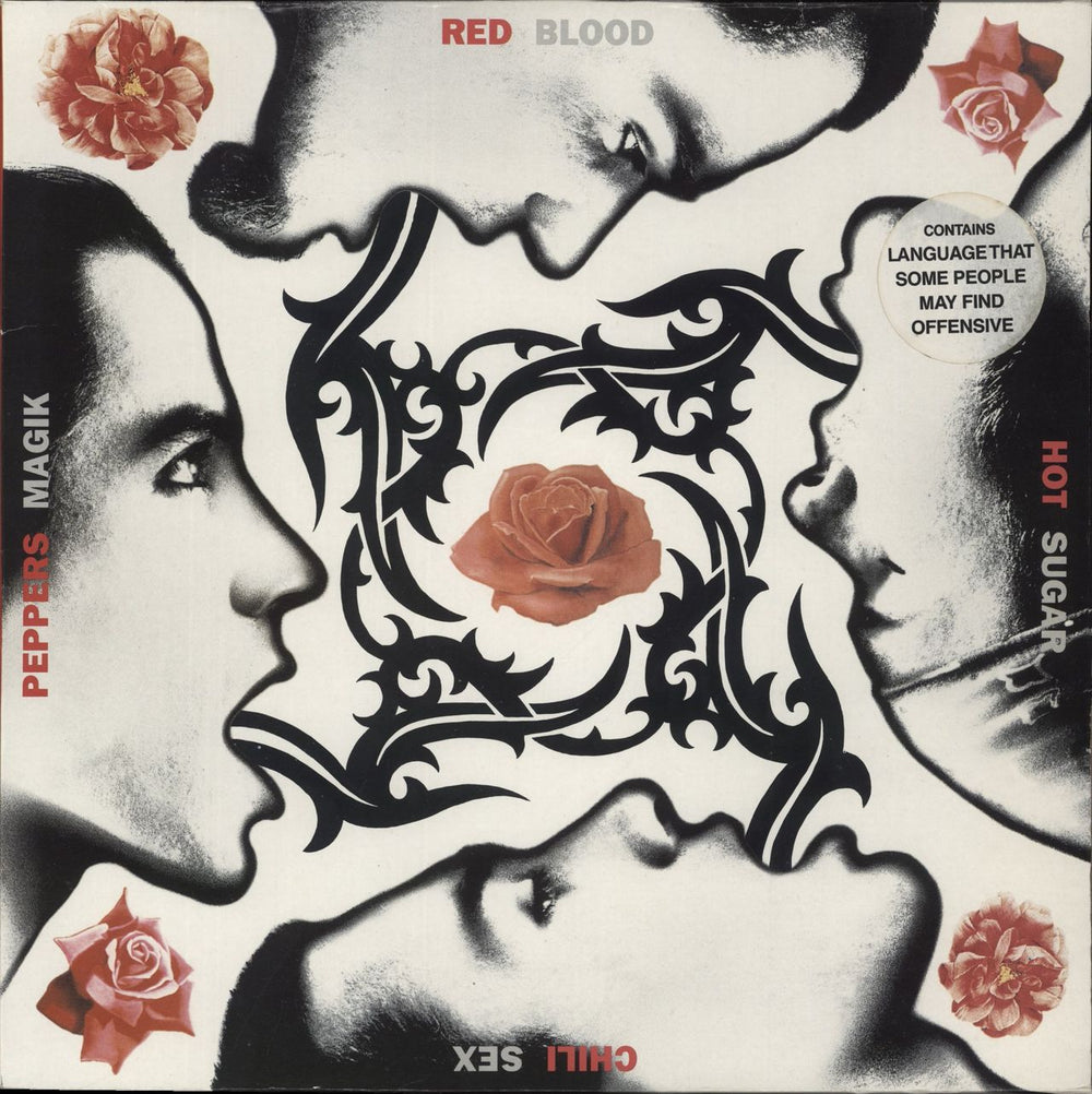Red Hot Chili Peppers Blood Sugar Sex Magik + Inners + Sticker UK 2-LP vinyl record set (Double LP Album) WX441
