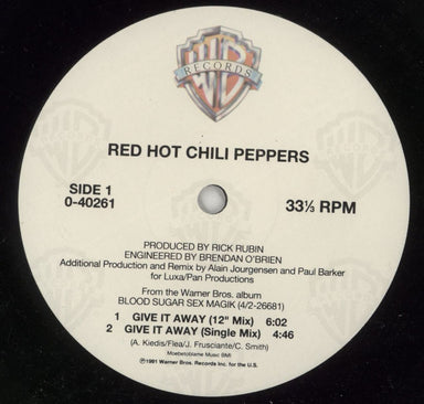 Red Hot Chili Peppers Give It Away US 12