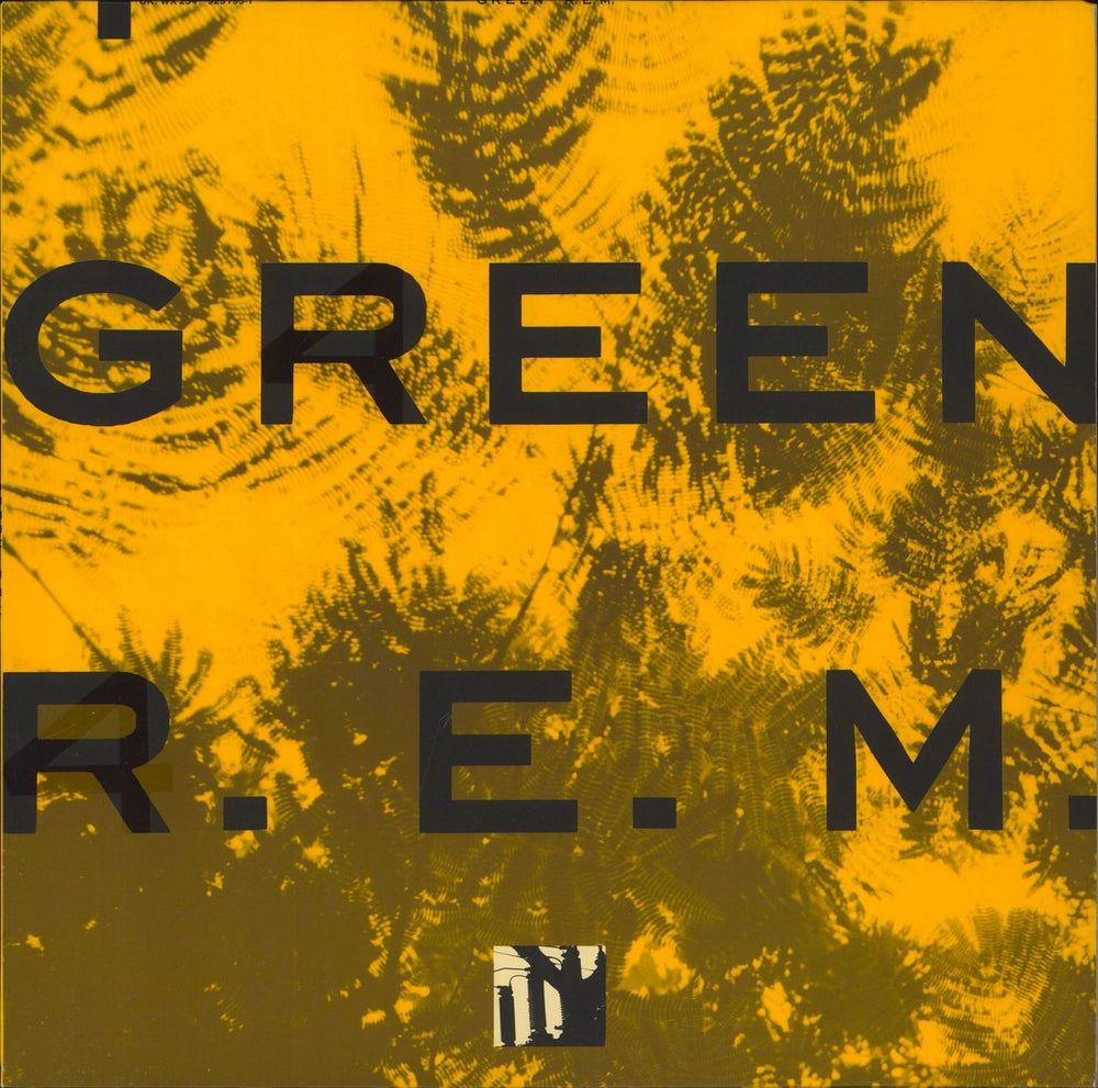 REM Green - Back Sticker-promo UK Promo vinyl LP album (LP record) WX234