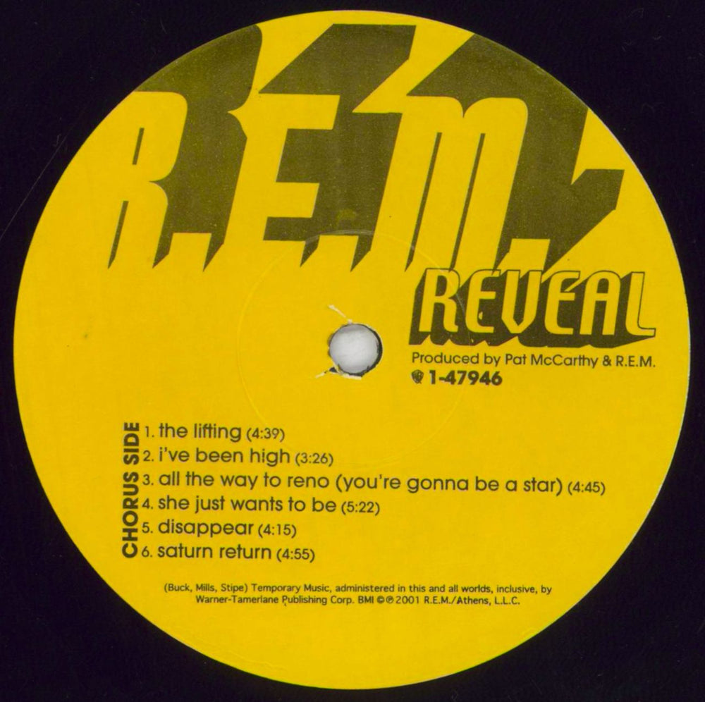 REM Reveal + Press Pack US vinyl LP album (LP record) REMLPRE832287