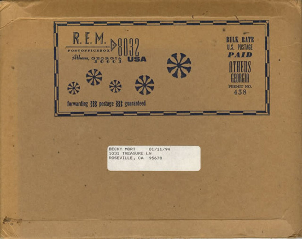 REM Silver Bells - Green + Poster, Insert & Mailer US 7" vinyl single (7 inch record / 45) REM1993