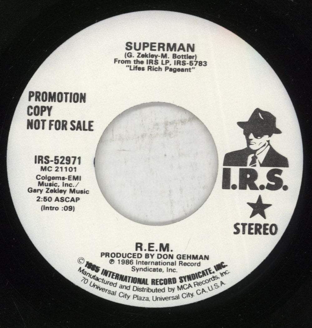 REM Superman US Promo 7" vinyl single (7 inch record / 45) REM07SU72670