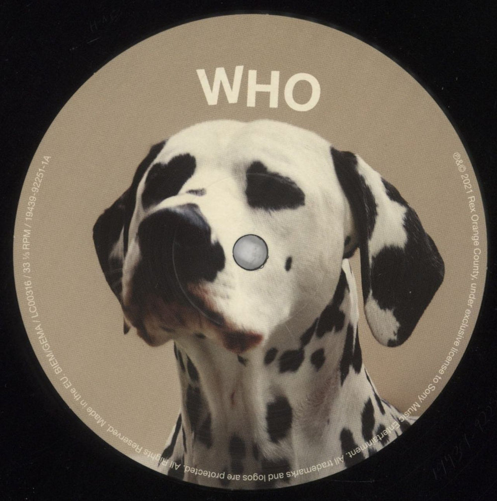 Rex Orange County Who Cares? - Lenticular Cover + Signed Insert UK vinyl LP album (LP record)