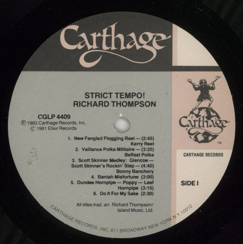 Richard Thompson Strict Tempo! US vinyl LP album (LP record) RTHLPST602335