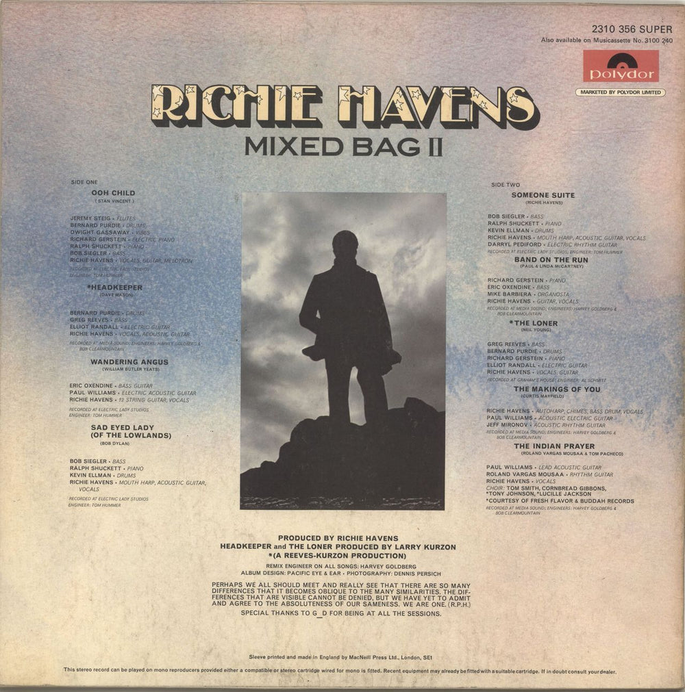 Richie Havens Mixed Bag II UK vinyl LP album (LP record)