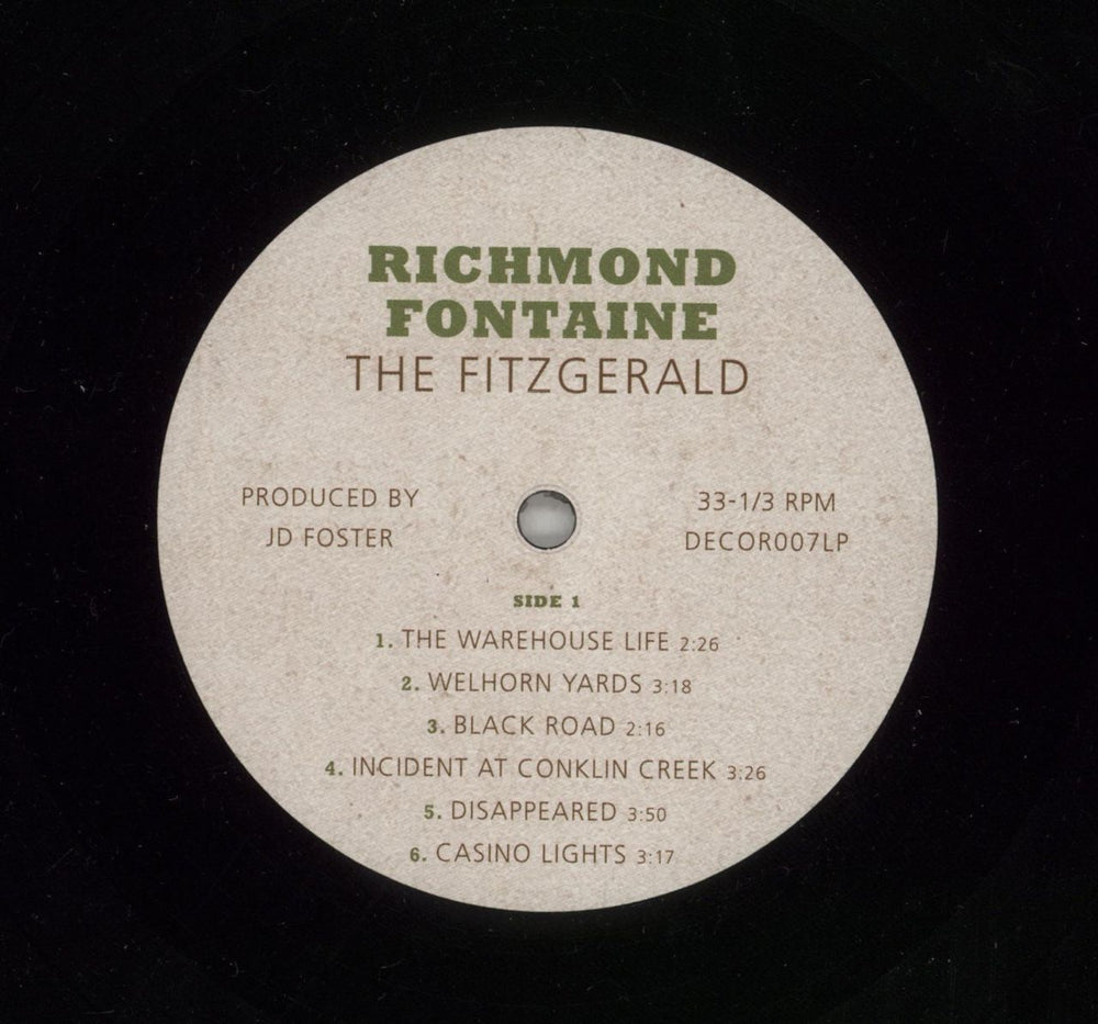 Richmond Fontaine The Fitzgerald UK vinyl LP album (LP record) 4OCLPTH872575