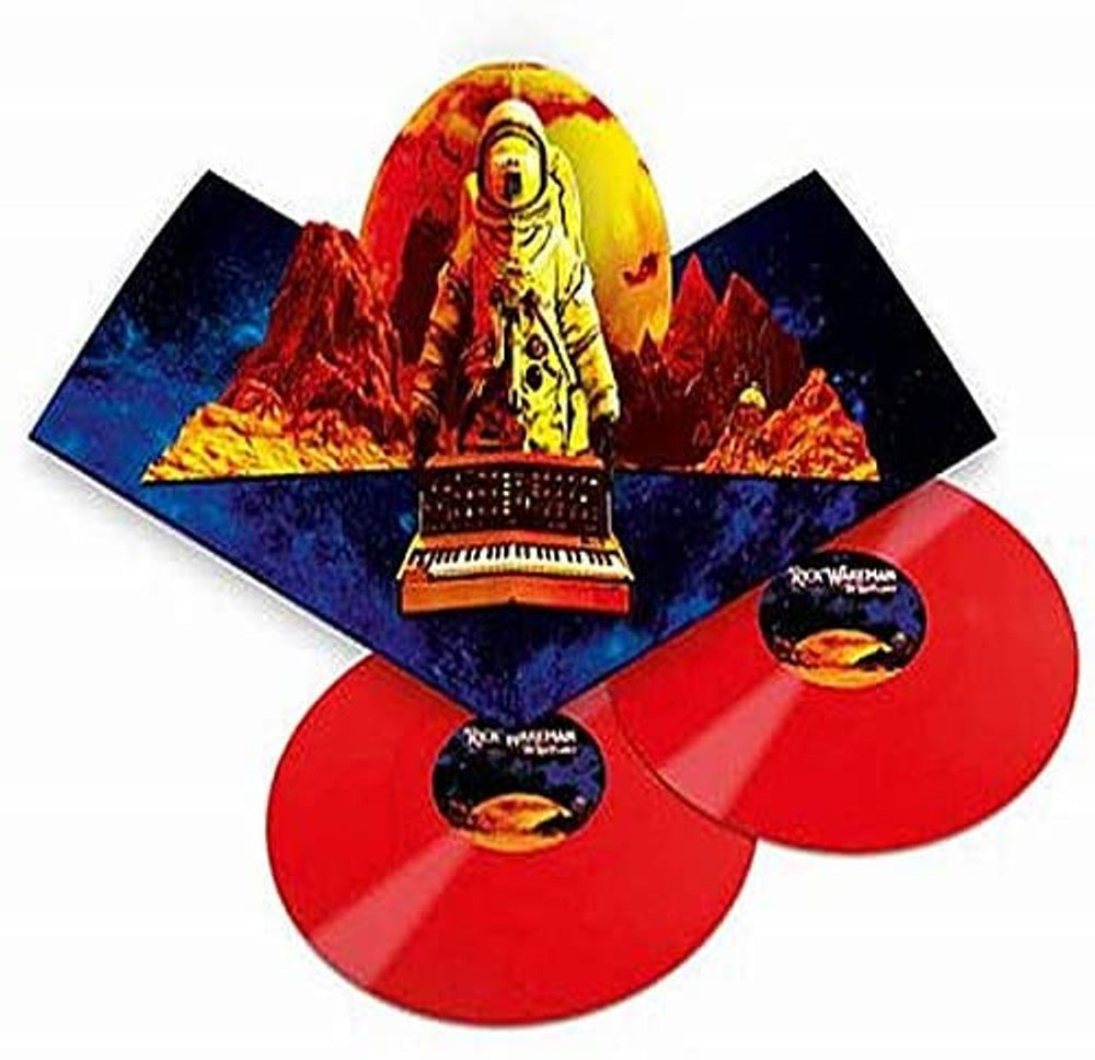 Rick Wakeman The Red Planet - Red Vinyl Numbered & Autographed UK 2-LP vinyl record set (Double LP Album) RKW2LTH748667