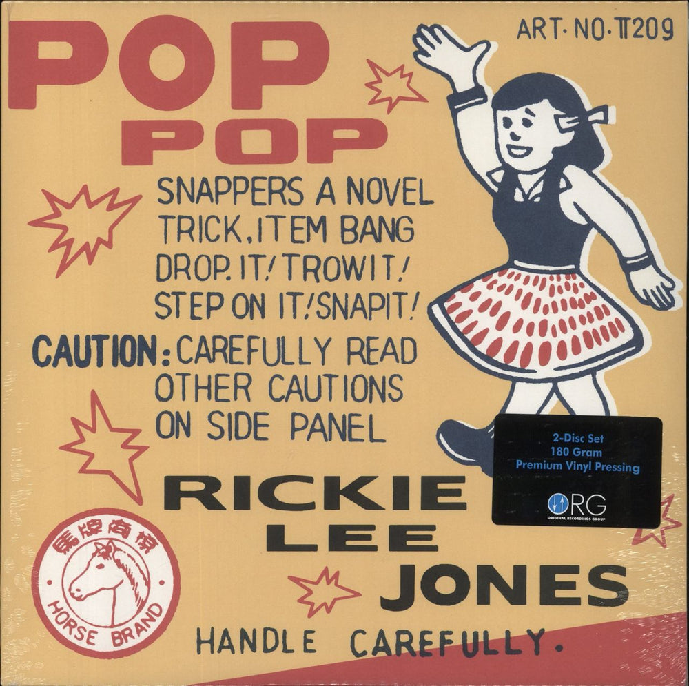 Rickie Lee Jones Pop Pop - 180 Gram Vinyl - Sealed US 2-LP vinyl record set (Double LP Album) ORG007