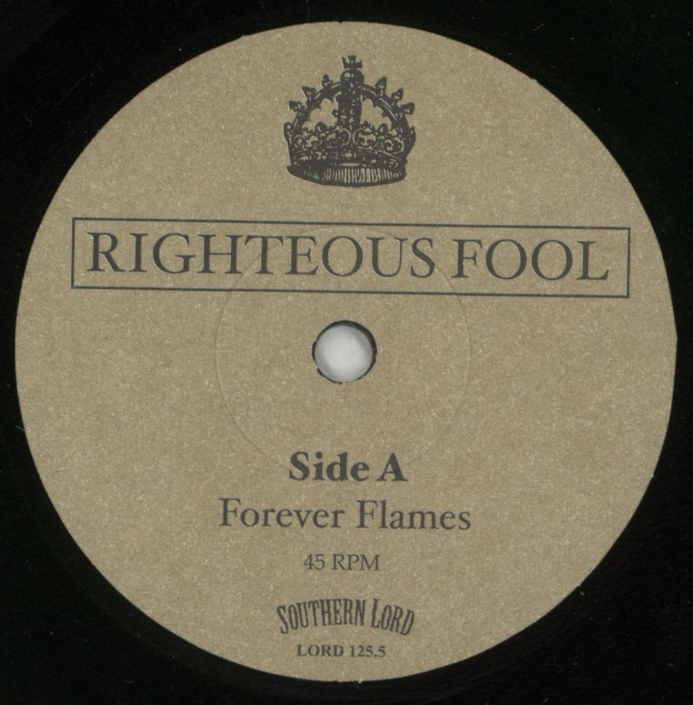 Righteous Fool Righteous Fool US 7" vinyl single (7 inch record / 45) 2MU07RI759937