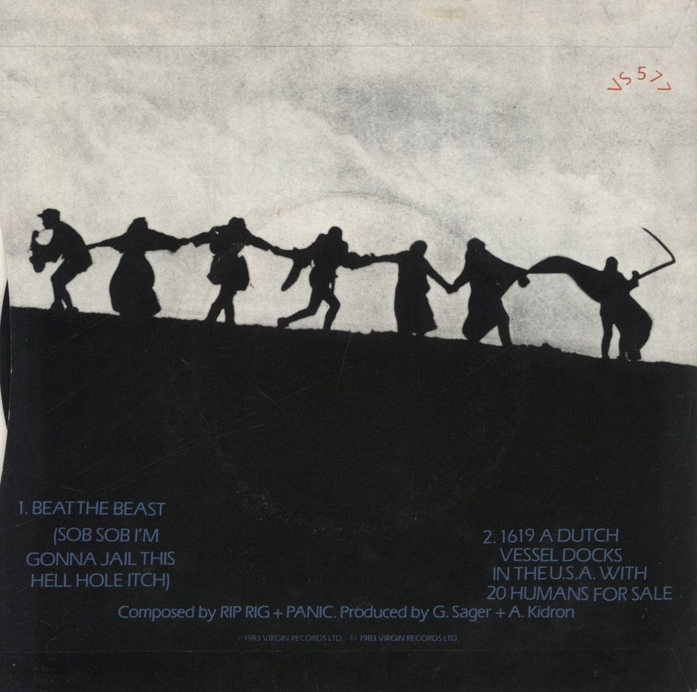 Rip Rig + Panic Beat The Beast UK 7" vinyl single (7 inch record / 45)