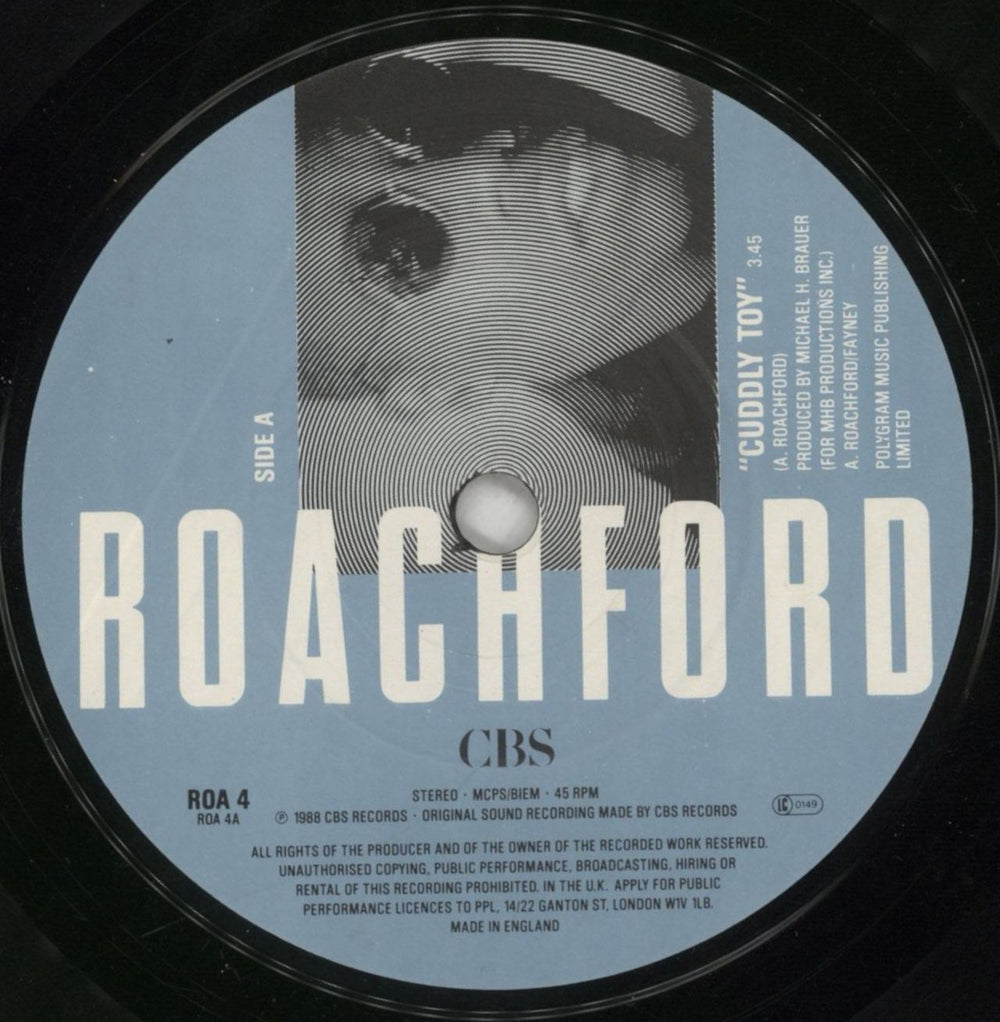 Roachford Cuddly Toy UK 7" vinyl single (7 inch record / 45) ROA07CU594072