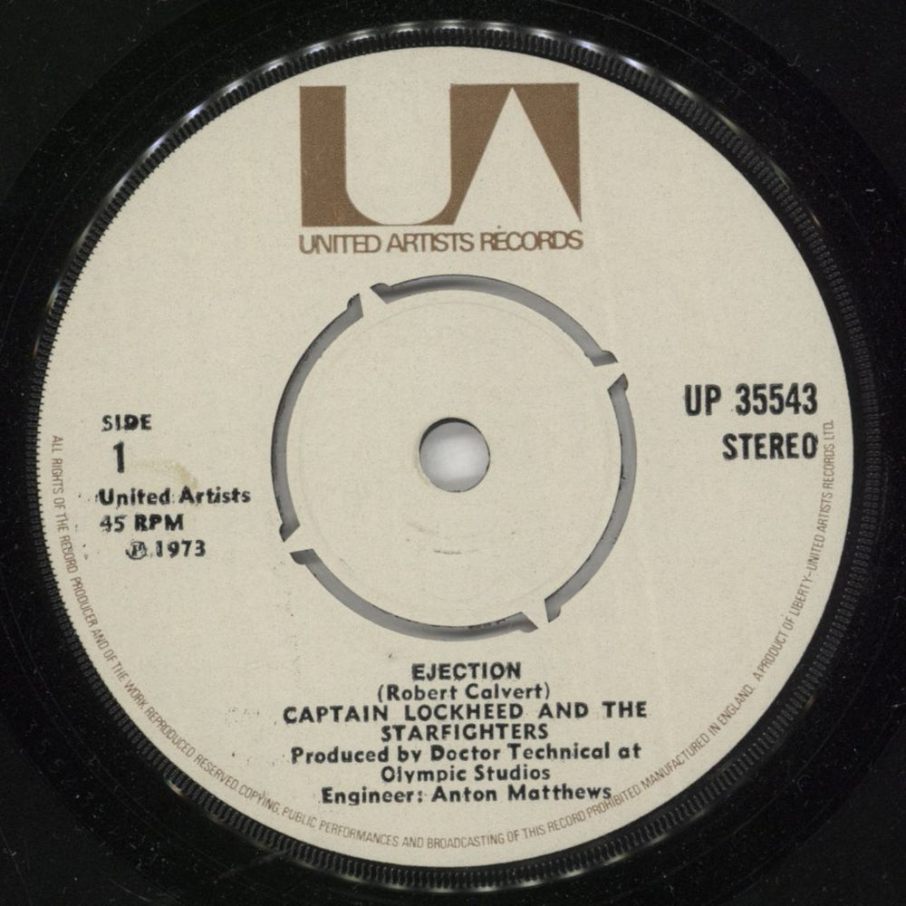 Robert Calvert Ejection - Picture Sleeve UK 7" vinyl single (7 inch record / 45) CLV07EJ588752